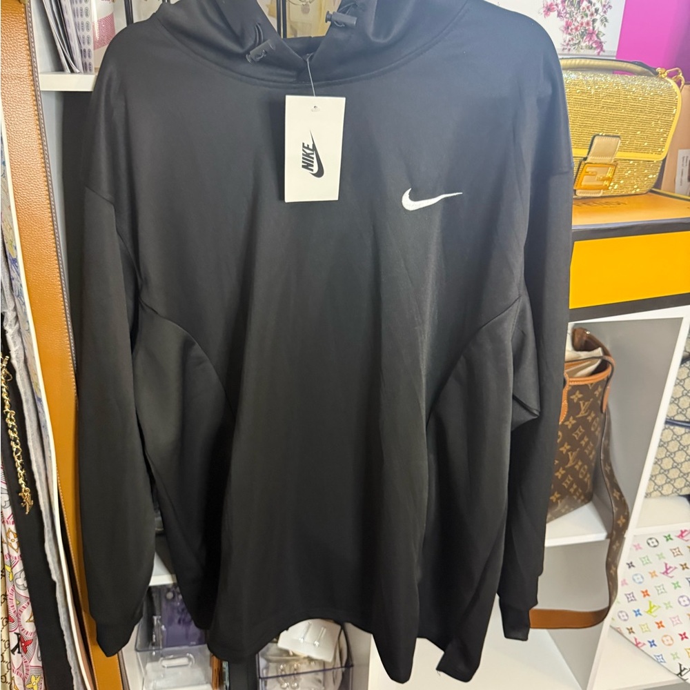 Nike Black Hoodie with White Logo size XXL NWT